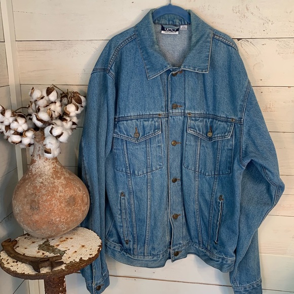 large tall denim jacket